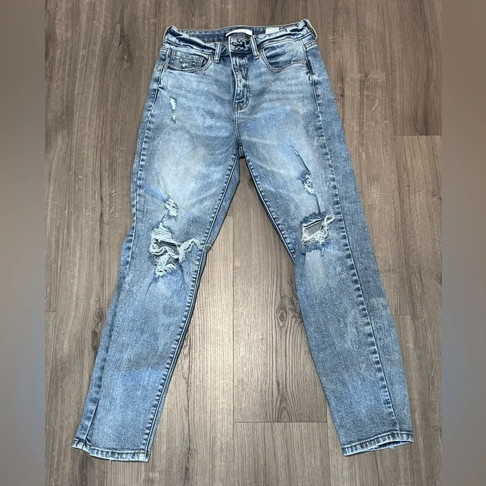 ❥𝐞𝐮𝐧𝐢𝐧𝐚: Super High Rise Mom Jean Ankle - Picture 2 of 10
